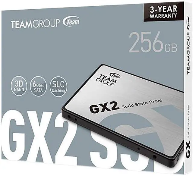 Alt view image 5 of 5 - Team Group GX2 2.5" 256GB SATA III 3D NAND TLC Internal Solid State Drive (SSD) T253X2256G0C101