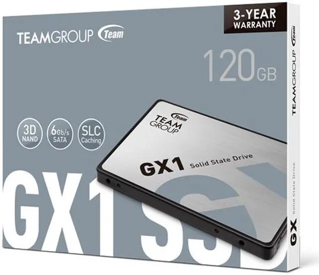 Alt view image 5 of 5 - Team Group GX1 2.5" 120GB SATA III 3D NAND TLC Internal Solid State Drive (SSD) T253X1120G0C101