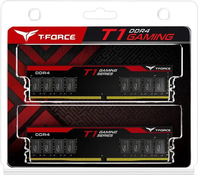 Alt view image 3 of 3 - Team T-FORCE T1 16GB (2 x 8GB) DDR4 2400 (PC4 19200) Desktop Memory Model TTD416G2400C15BDC01