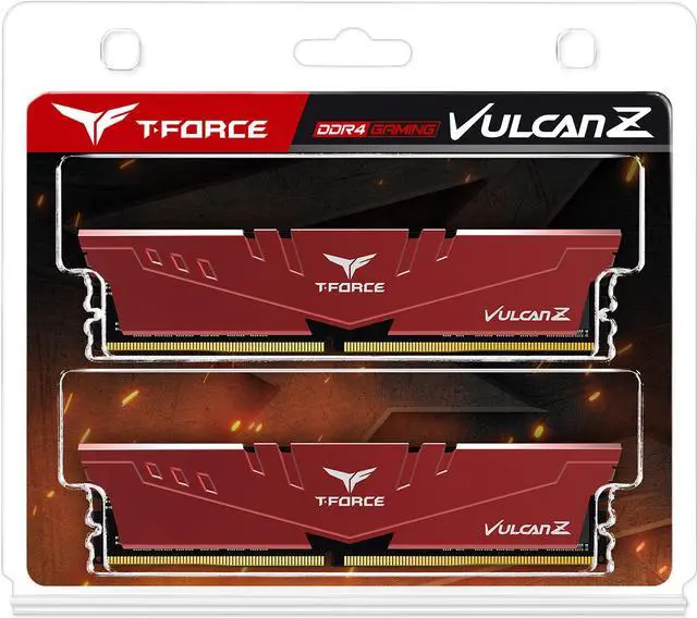 Alt view image 3 of 3 - Team T-FORCE VULCAN Z 32GB (2 x 16GB) DDR4 3200 (PC4 25600) Desktop Memory Model TLZRD432G3200HC16CDC01