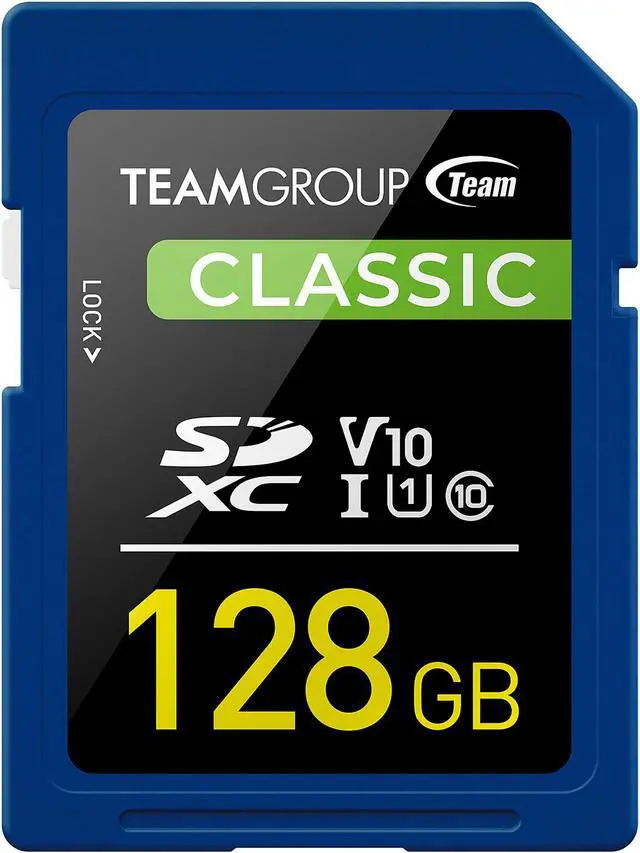 Main image of Team Group 128GB Classic SD Card U1 V10 C10 Card Read/Write Speed Up to 80/15MB/s (TSDXC128GIV1001)