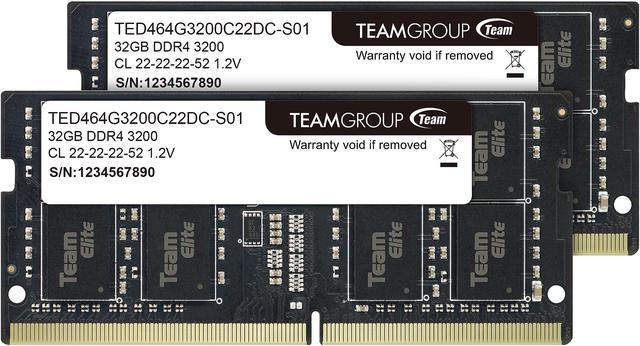 Team Elite 64GB (2 x 32GB) DDR4 3200 Laptop Memory - Newegg.com