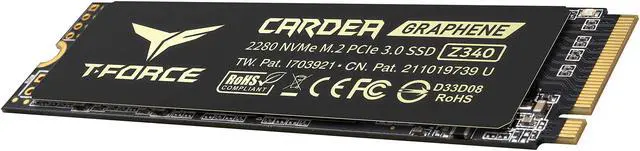 Alt view image 3 of 5 - Team Group T-FORCE CARDEA ZERO Z340 M.2 2280 1TB PCIe Gen3 x4 with NVMe 1.3 Internal Solid State Drive (SSD) TM8FP9001T0C311