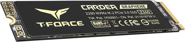 Alt view image 4 of 5 - Team Group T-FORCE CARDEA ZERO Z340 M.2 2280 1TB PCIe Gen3 x4 with NVMe 1.3 Internal Solid State Drive (SSD) TM8FP9001T0C311