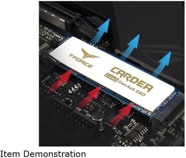 Alt view image 4 of 6 - Team Group T-FORCE CARDEA Ceramic C440 M.2 2280 1TB PCIe Gen4 x4 with NVMe 1.3 3D NAND Internal Solid State Drive (SSD) TM8FPA001T0C410