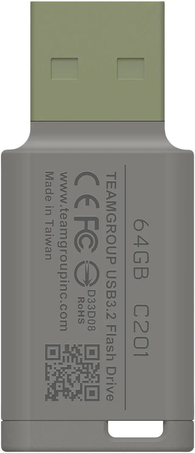 Alt view image 2 of 4 - TEAM 64GB C201 USB 3.2 Flash Drive, Speed Up to 90MB/s (TC201364GG01)