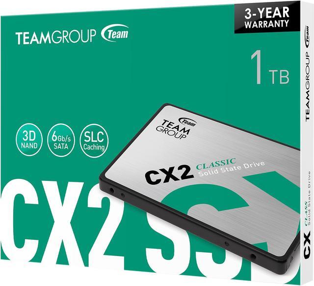 Alt view image 4 of 4 - Team Group CX2 2.5" 1TB SATA III 3D NAND Internal Solid State Drive (SSD) T253X6001T0C101