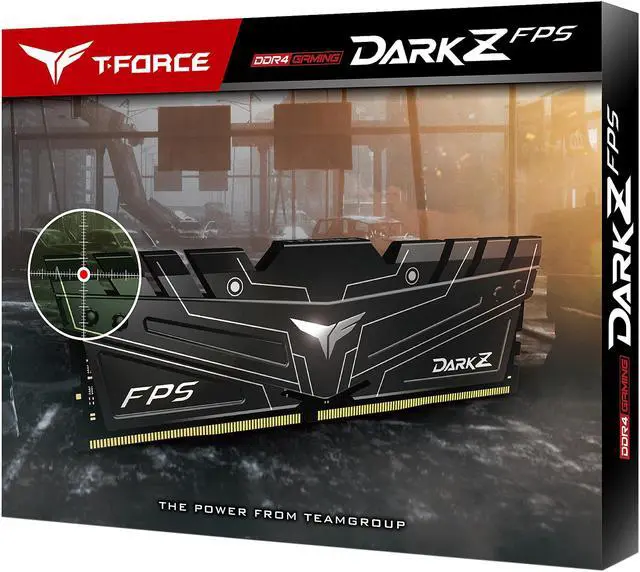 Alt view image 4 of 4 - Team T-FORCE DARK Z FPS 16GB (2 x 8GB) 288-Pin PC RAM DDR4 4000 (PC4 32000) Desktop Memory Model TDZFD416G4000HC16CDC01