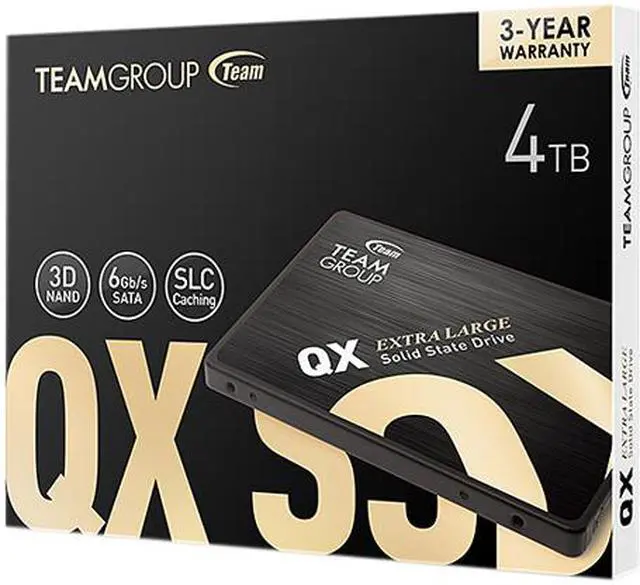 Alt view image 4 of 4 - Team Group QX 2.5" 4TB SATA III 3D QLC Internal Solid State Drive (SSD) T253X74000G0C101