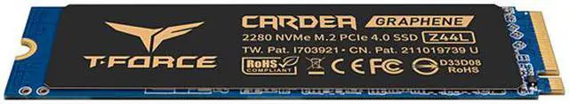 Alt view image 3 of 4 - Team Group T-FORCE CARDEA Z44L M.2 2280 1TB PCIe Gen4 x4, NVMe 1.4 3D NAND TLC Internal Solid State Drive (SSD) TM8FPL001T0C127 Works with PS5