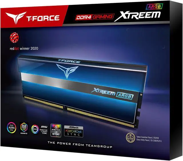 Alt view image 7 of 7 - Team T-Force XTREEM ARGB 16GB (2 x 8GB) 288-Pin PC RAM DDR4 5333 (PC4 42700) Desktop Memory Model TF10D416G5333HC22ADC01
