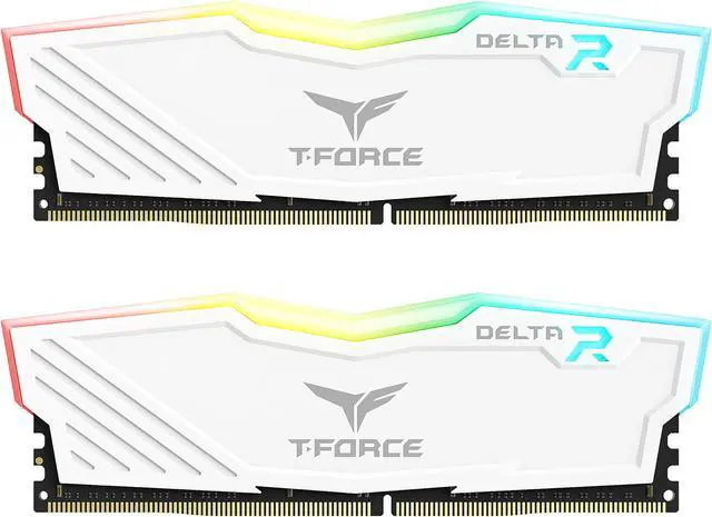 Main image of Team T-Force Delta RGB 64GB (2 x 32GB) DDR4 3200 (PC4 25600) Desktop Memory Model TF4D464G3200HC16FDC01