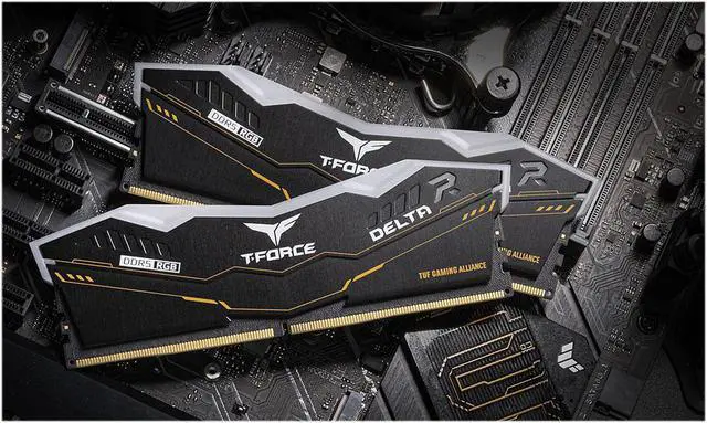 Alt view image 6 of 7 - Team T-Force Delta TUF Gaming RGB 32GB (2 x 16GB) 288-Pin PC RAM DDR5 6400 (PC5 51200) Desktop Memory Model FF5D532G6400HC40BDC01