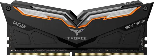 Alt view image 3 of 3 - Team T-Force Night Hawk RGB GEN 2.0 32GB (2 x 16GB) 288-Pin PC RAM DDR4 3600 (PC4 28800) Desktop Memory Model TF14D432G3600HC18JDC01