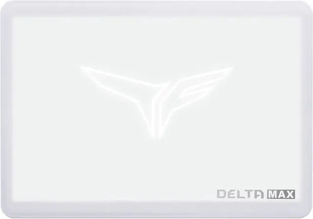 Alt view image 2 of 5 - Team Group T-FORCE DELTA MAX WHITE RGB LITE 2.5" 1TB SATA III 3D NAND Internal Solid State Drive (SSD) T253TM001T0C425