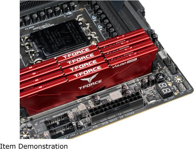 Alt view image 3 of 4 - Team T-Force Vulcan 32GB (2 x 16GB) 288-Pin PC RAM DDR5 5600 (PC5 44800) Desktop Memory Model FLRD532G5600HC36BDC01