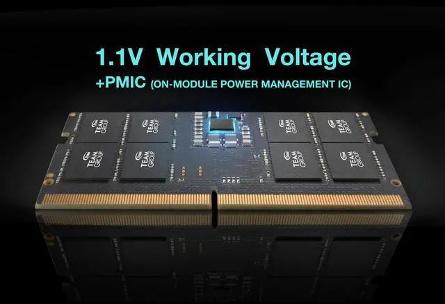 Alt view image 7 of 10 - Team Elite 32GB 262-Pin DDR5 SO-DIMM DDR5 4800 (PC4 38400) Laptop Memory Model TED532G4800C40D-S01