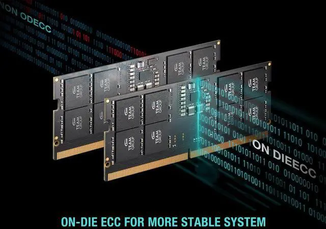 Alt view image 8 of 10 - Team Elite 32GB 262-Pin DDR5 SO-DIMM DDR5 4800 (PC4 38400) Laptop Memory Model TED532G4800C40D-S01