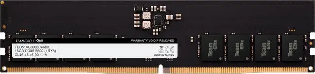 Team Elite 16GB 288-Pin PC RAM DDR5 5600 Desktop Memory Model