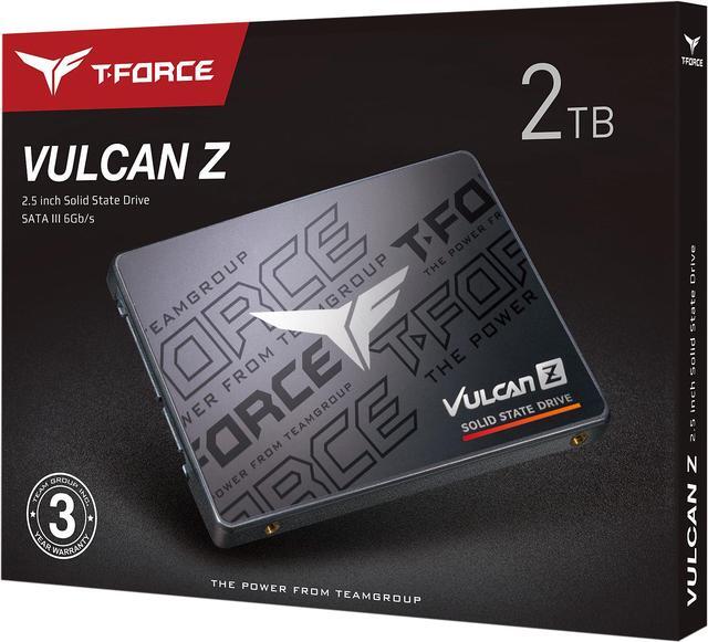 Alt view image 5 of 5 - Team Group T-FORCE VULCAN Z 2.5" 2TB SATA III 3D NAND Internal Solid State Drive (SSD) T253TZ002T0C101