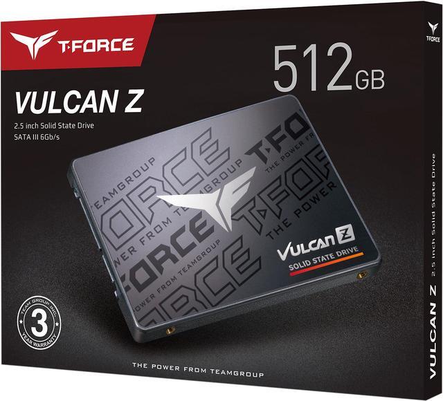 Alt view image 5 of 5 - Team Group T-FORCE VULCAN Z 2.5" 512GB SATA III 3D NAND Internal Solid State Drive (SSD) T253TZ512G0C101