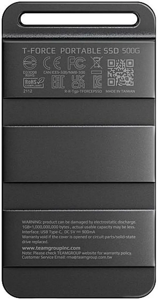 Alt view image 4 of 4 - Team Group T-FORCE M200 500GB Portable SSD USB3.2 Gen 2x2 Type-C, Read/Write 2000MB/s Compatible with PS5 & Xbox & Chrome OS (T8FED9500G0C102)