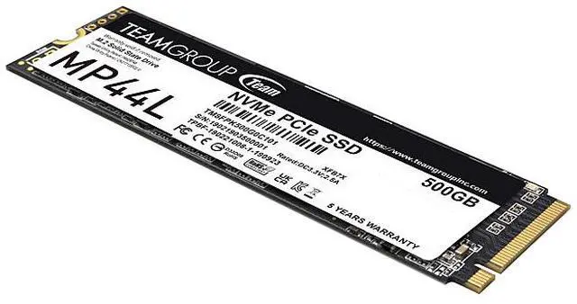 Alt view image 3 of 4 - Team Group MP44L M.2 2280 500GB PCIe 4.0 x4 with NVMe 1.4 Internal Solid State Drive (SSD) TM8FPK500G0C101