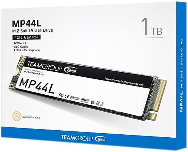 Alt view image 5 of 4 - Team Group MP44L M.2 2280 1TB PCIe 4.0 x4 with NVMe 1.4 TLC Internal Solid State Drive (SSD) TM8FPK001T0C101