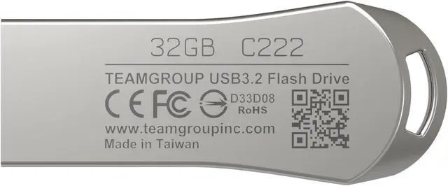 Alt view image 2 of 4 - TEAM 32GB C222 USB 3.2 Gen1 Flash Drive, Speed Up to 100MB/s (TC222332GS01)