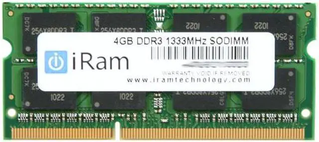 Main image of iRam 4GB DDR3 1333 Memory For Apple Notebook Model IR4GSO1333D3