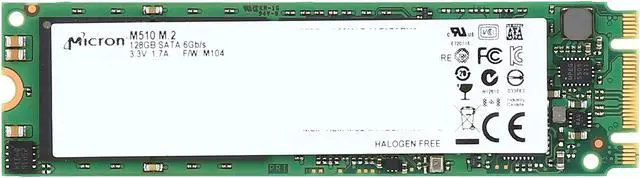 Alt view image 2 of 4 - Micron M510 MTFDDAV128MAZ M.2 128GB SATA III Internal Solid State Drive (SSD) Zero hour used