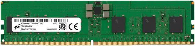 Main image of Micron DDR5 RDIMM 24GB 1Rx8 4800 CL40 PC5-38400 1.1V/(12V ext) ECC (Single)
