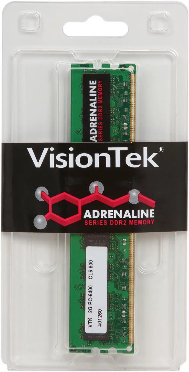 Alt view image 2 of 2 - Visiontek Adrenaline 2GB DDR2 SDRAM Memory Module