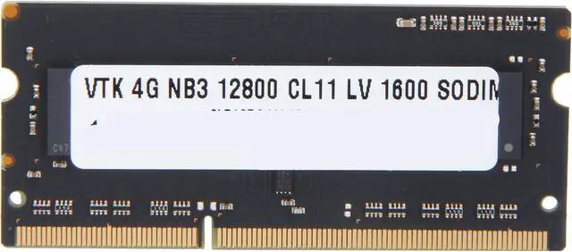Main image of Visiontek 4GB 204-Pin DDR3 SO-DIMM DDR3L 1600 (PC3L 12800) Laptop Memory Model 900641