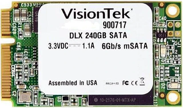 VisionTek DLX mSATA 240GB SATA III Internal Solid State Drive (SSD ...