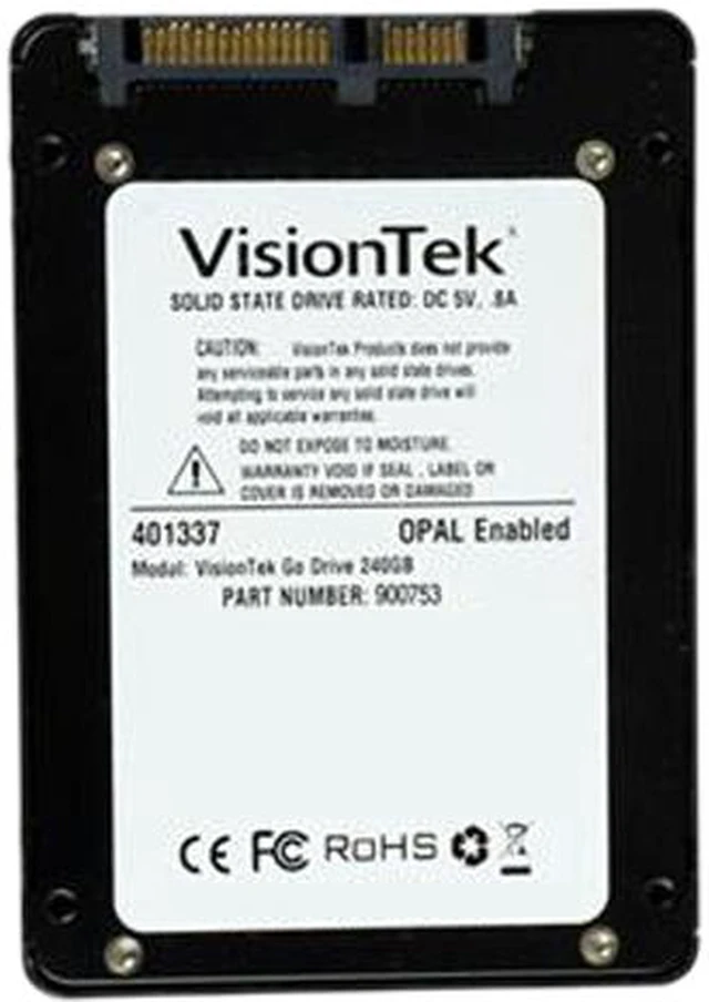 VisionTek Go Drive 2.5" 240GB SATA III MLC Low Profile Opal 1.0 ...