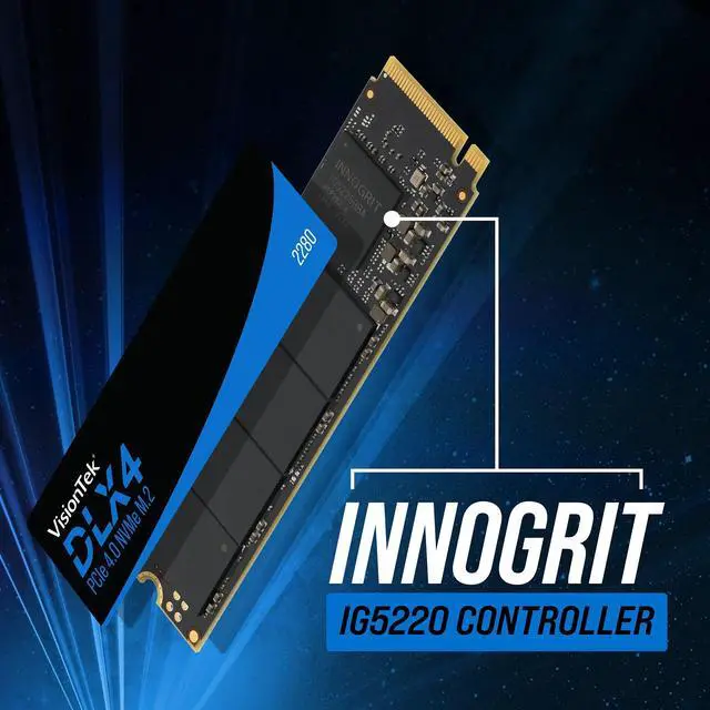 Alt view image 3 of 4 - VisionTek DLX4 1 TB Solid State Drive - M.2 2280 Internal - PCI Express NVMe (PCI Express NVMe 4.0 x4)