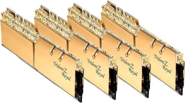 Alt view image 2 of 4 - G.SKILL Trident Z Royal Series 32GB (4 x 8GB) 288-Pin PC RAM DDR4 4000 (PC4 32000) Desktop Memory Model F4-4000C17Q-32GTRGB