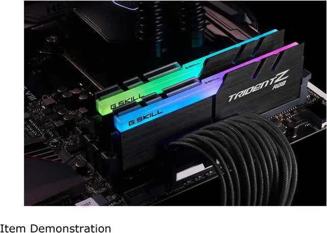 Alt view image 4 of 4 - G.SKILL TridentZ RGB Series 32GB (2 x 16GB) DDR4 3600 (PC4 28800) Desktop Memory Model F4-3600C14D-32GTZR
