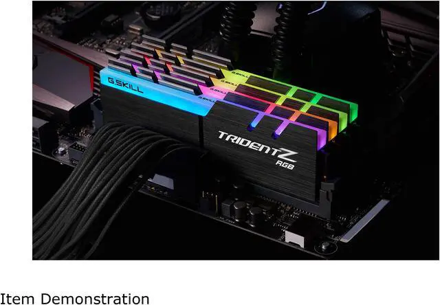 Alt view image 4 of 4 - G.SKILL TridentZ RGB Series 64GB (4 x 16GB) DDR4 3600 (PC4 28800) Desktop Memory Model F4-3600C14Q-64GTZR