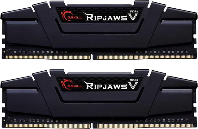 Main image of G.SKILL Ripjaws V Series 64GB (2 x 32GB) DDR4 3200 (PC4 25600) Desktop Memory Model F4-3200C14D-64GVK