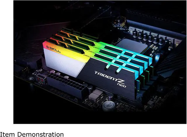 メモリー G.SKILL TRIDENT Z NEO DDR4 32GB 3200MHz G.SKILL , F4-3200C16D-32GTZN Trident Z Neo 32 Go (2X 16 Go