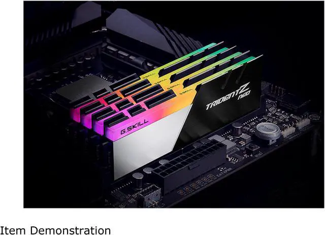Alt view image 2 of 3 - G.SKILL Trident Z Neo Series 32GB (2 x 16GB) DDR4 3800 (PC4 30400) Desktop Memory Model F4-3800C16D-32GTZN