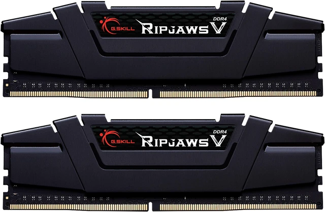 Main image of G.SKILL Ripjaws V Series 64GB (2 x 32GB) DDR4 2666 (PC4 21300) Desktop Memory Model F4-2666C19D-64GVK