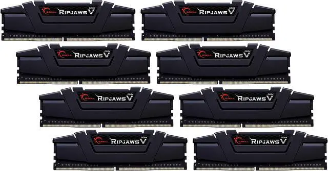 Main image of G.SKILL Ripjaws V Series 256GB (8 x 32GB) DDR4 2666 (PC4 21300) Desktop Memory Model F4-2666C19Q2-256GVK