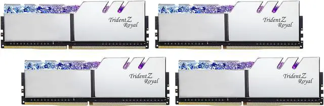 Alt view image 2 of 4 - G.SKILL Trident Z Royal Series 64GB (4 x 16GB) 288-Pin PC RAM DDR4 3600 (PC4 28800) Desktop Memory Model F4-3600C14Q-64GTRSA