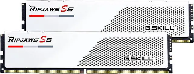 Main image of G.SKILL Ripjaws S5 Series 32GB (2 x 16GB) 288-Pin PC RAM DDR5 5600 Desktop Memory Model F5-5600U3636C16GX2-RS5W