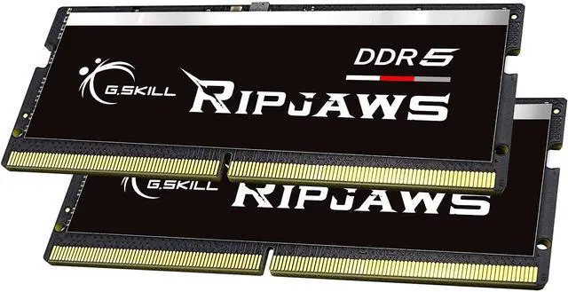 Alt view image 2 of 3 - G.SKILL Ripjaws SO-DIMM 32GB (2 x 16GB) 262-Pin DDR5 SO-DIMM DDR5 4800 (PC4 38400) Laptop Memory Model F5-4800S4039A16GX2-RS
