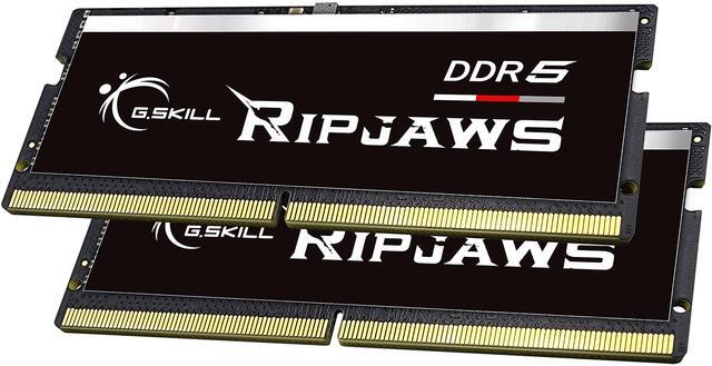 Alt view image 2 of 3 - G.SKILL Ripjaws SO-DIMM 32GB (2 x 16GB) 262-Pin DDR5 SO-DIMM DDR5 5600 (PC5 44800) Laptop Memory Model F5-5600S4040A16GX2-RS