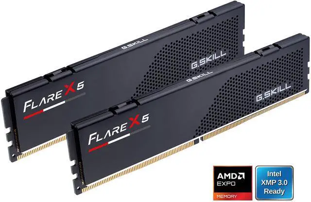 Alt view image 2 of 5 - G.SKILL Flare X5 Series AMD EXPO 32GB (2 x 16GB) 288-Pin PC RAM DDR5 6000 Desktop Memory Model F5-6000J3238F16GX2-FX5